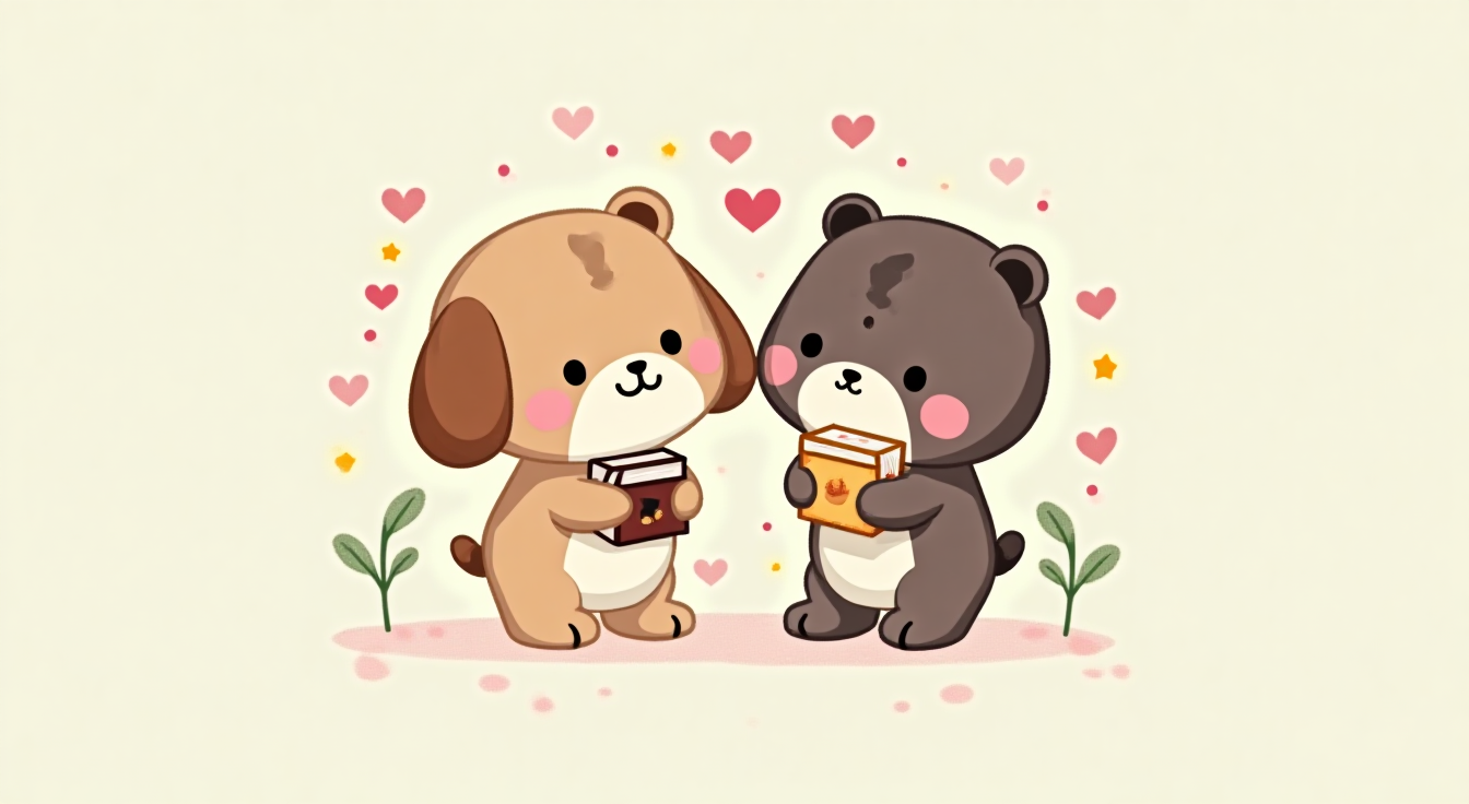 수줍은 첫키스형 🌸 — 심장 폭주, 진심으로 가득